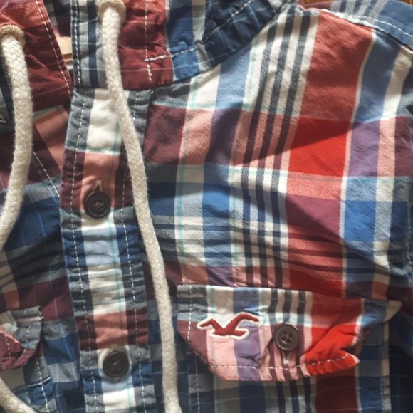 Hollister Hooded button up shirt, Surf style, Sz.S - Picture 4 of 8